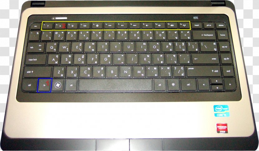 Computer Keyboard Laptop HP EliteBook Hewlett-Packard Dell - Hp Elitebook Transparent PNG