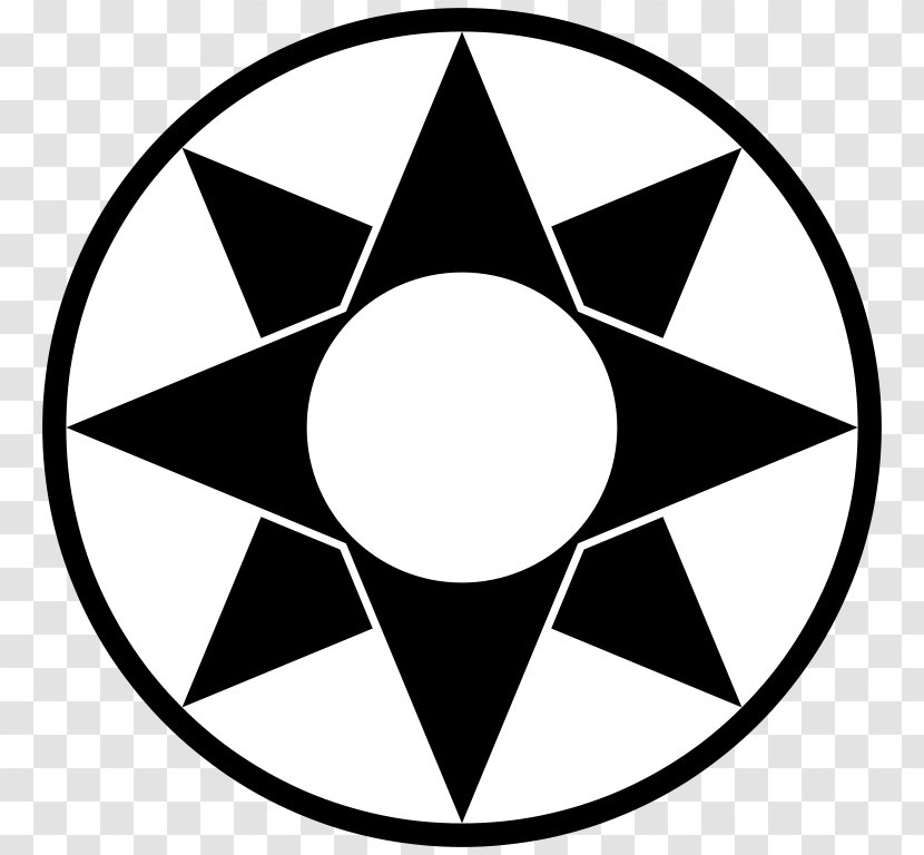 Mesopotamia Sumer Inanna Star Of Ishtar Symbol - Monochrome - Pics Transparent PNG