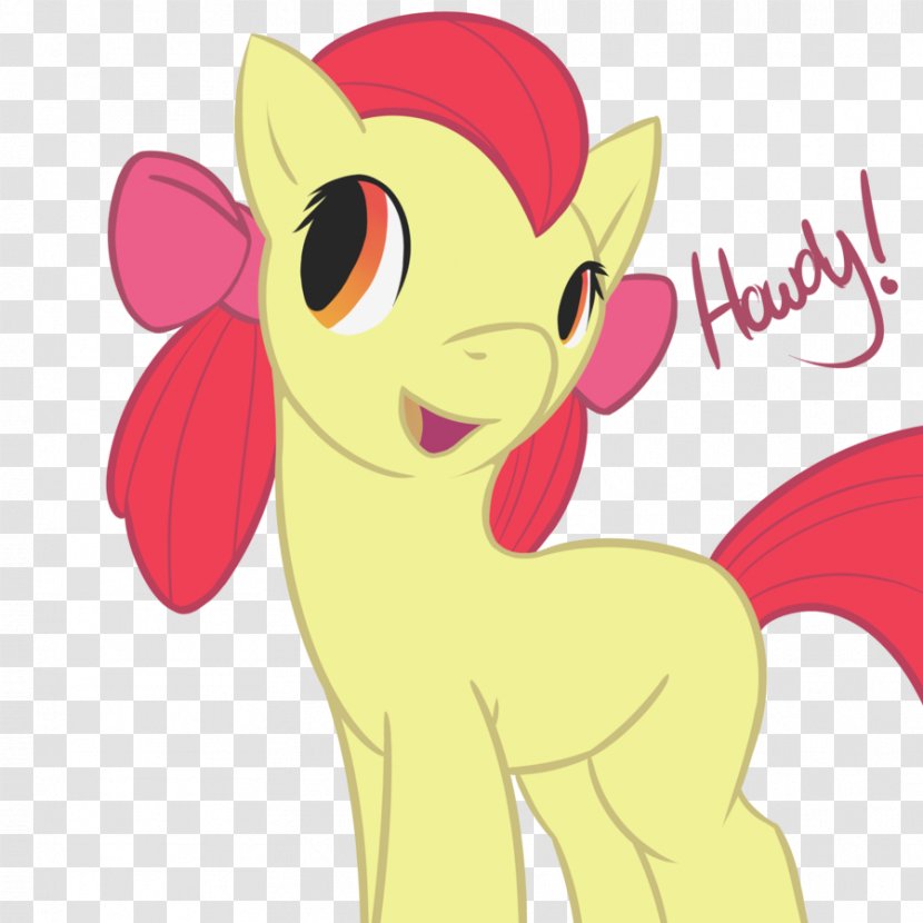 Pony Apple Bloom Horse DeviantArt - Watercolor Transparent PNG