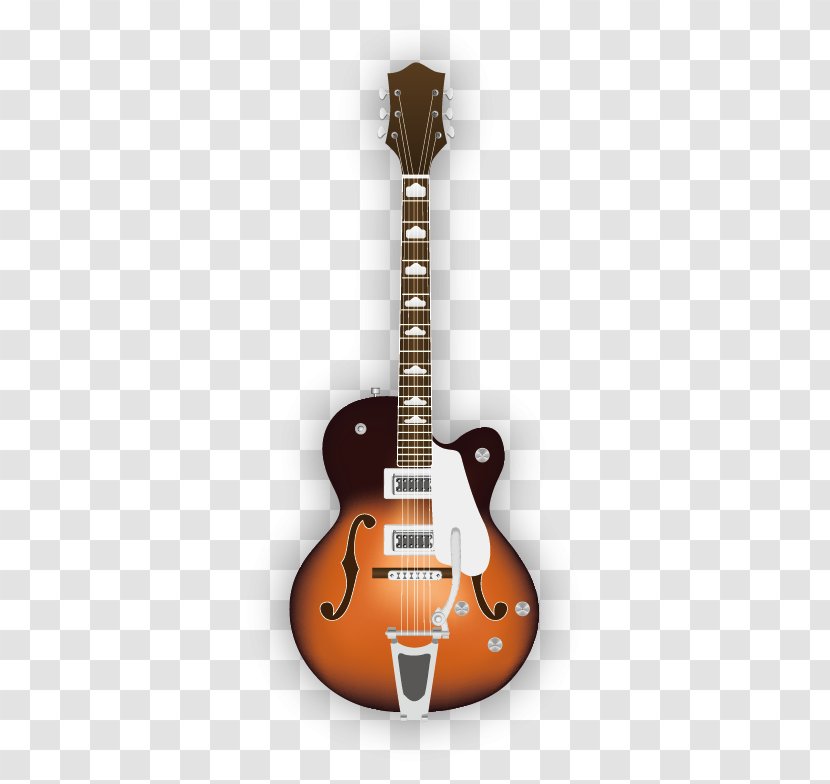 Acoustic Guitar Electric Classical - Washburn Guitars - Vector Hand-painted Transparent PNG