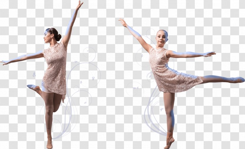 Modern Dance Ballet Studio And Dancers - Cartoon Transparent PNG