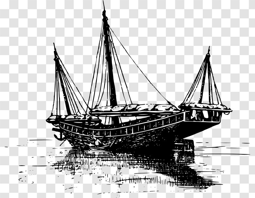 Brigantine Galleon Caravel Schooner - Dhow - Barquentine Transparent PNG