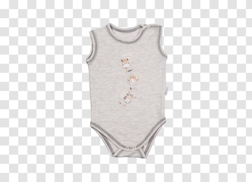 Sleeve Clothing Bodysuit Snap Fastener Cotton - Beige - Farma Transparent PNG