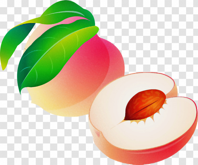 Apple Peach Watercolor Painting Flower Fruit Transparent PNG