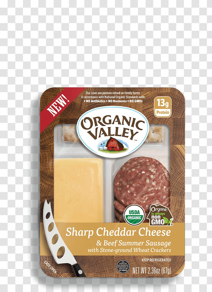 Organic Food Meat Jerky Salami Valley - Cheese Transparent PNG