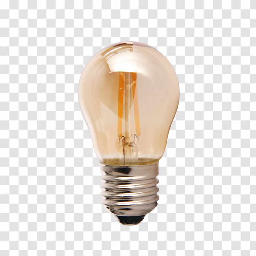 LED Lamp Lighting Electrical Filament Light-emitting Diode - Watt - Golden Globe Transparent PNG