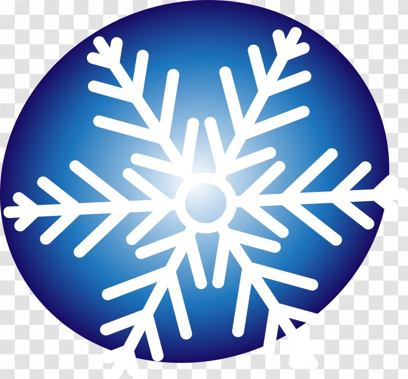 Snowflake - Electric Blue - Little Fresh White Transparent PNG
