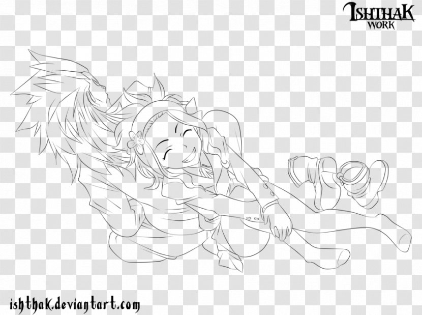 Line Art Drawing Sketch - Silhouette - Sleeping Dragon Transparent PNG