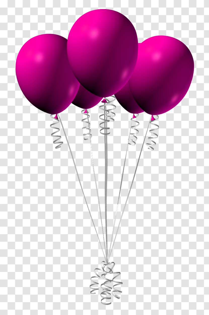 Pink Balloon Clip Art - Party Supply - Balloons Clipart Image Transparent PNG