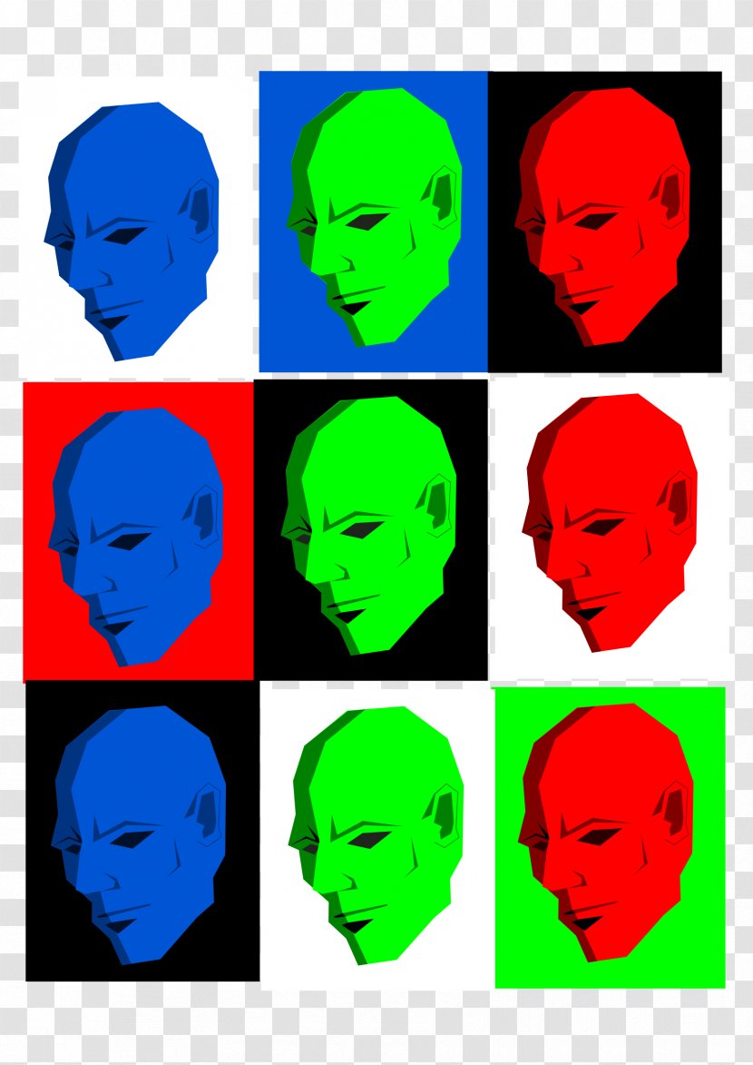 Clip Art - Facial Hair - Different Colors Transparent PNG