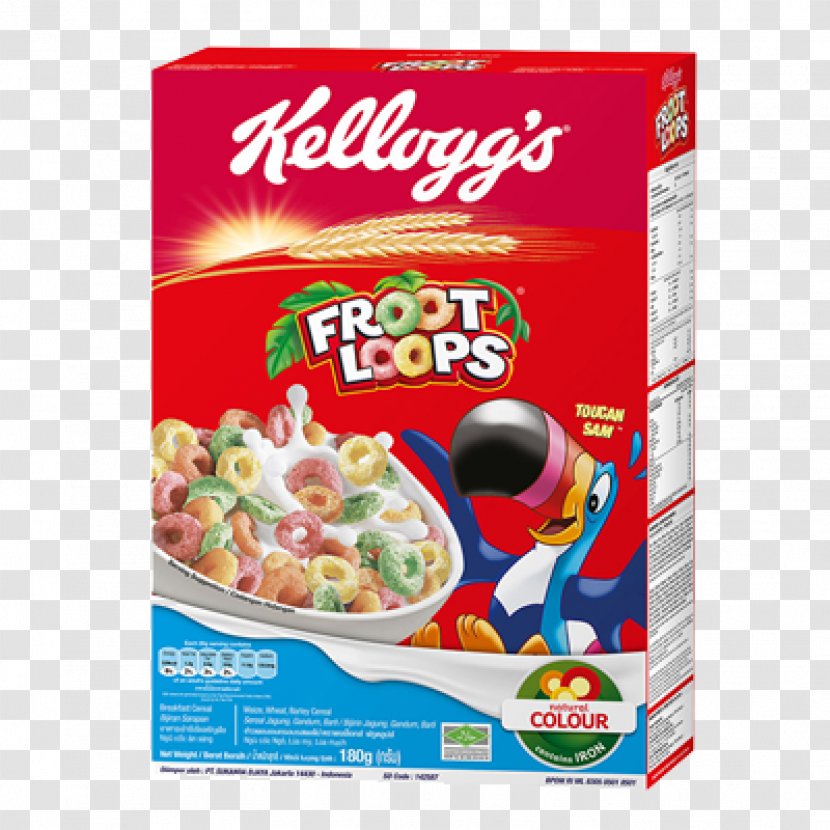 Breakfast Cereal Corn Flakes Froot Loops Kellogg's - Biscuits Transparent PNG
