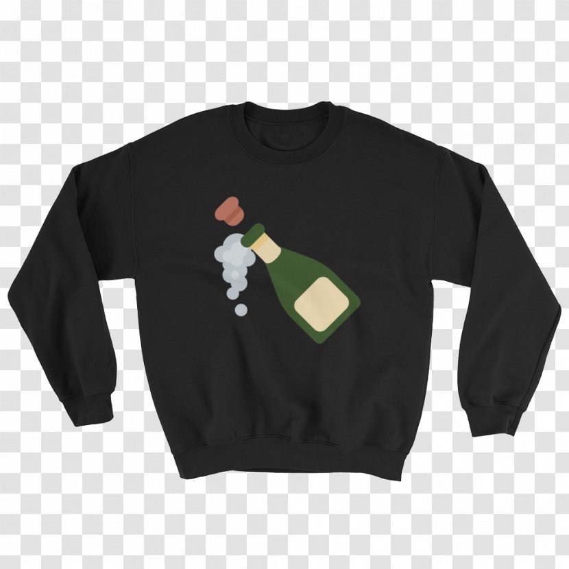 T-shirt Crew Neck Top Sweater - Bottle Mockup Transparent PNG