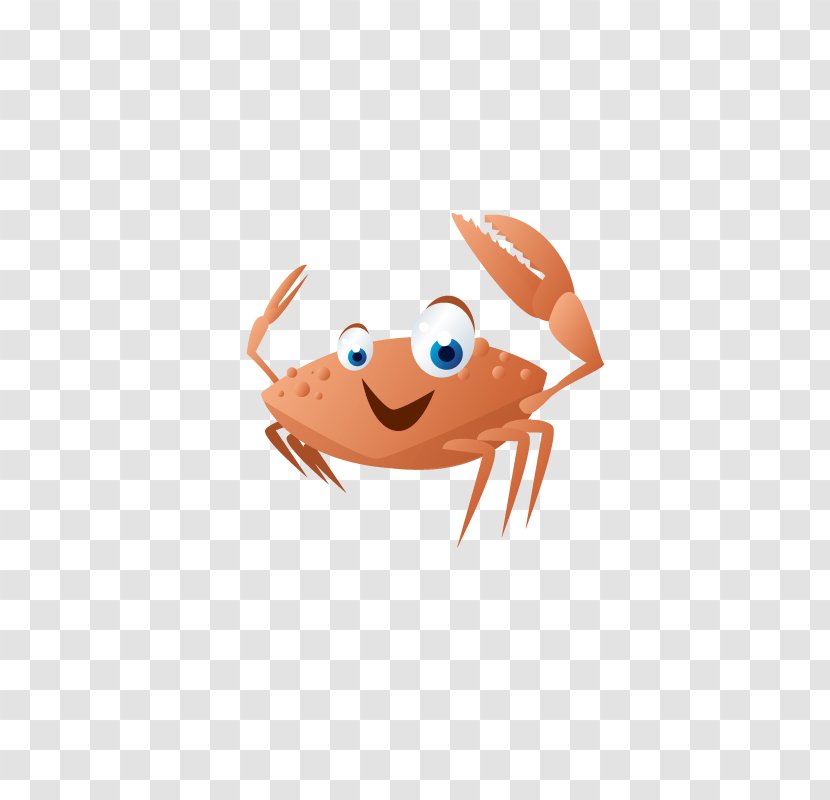 River Crab Cartoon - Seafood Transparent PNG