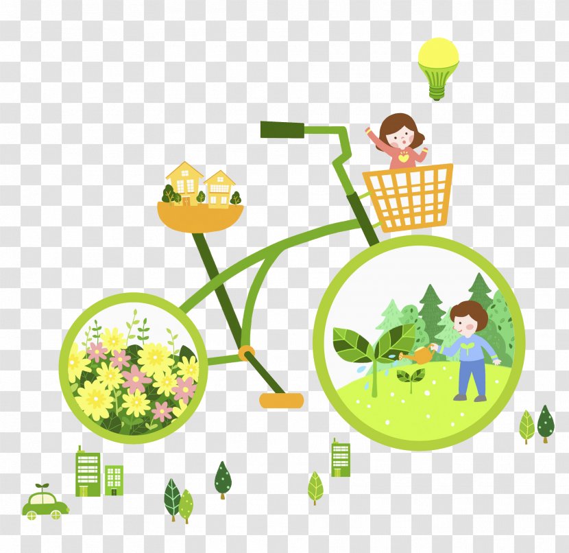 Bicycle Material Illustration - Grass - Bike Kids Transparent PNG