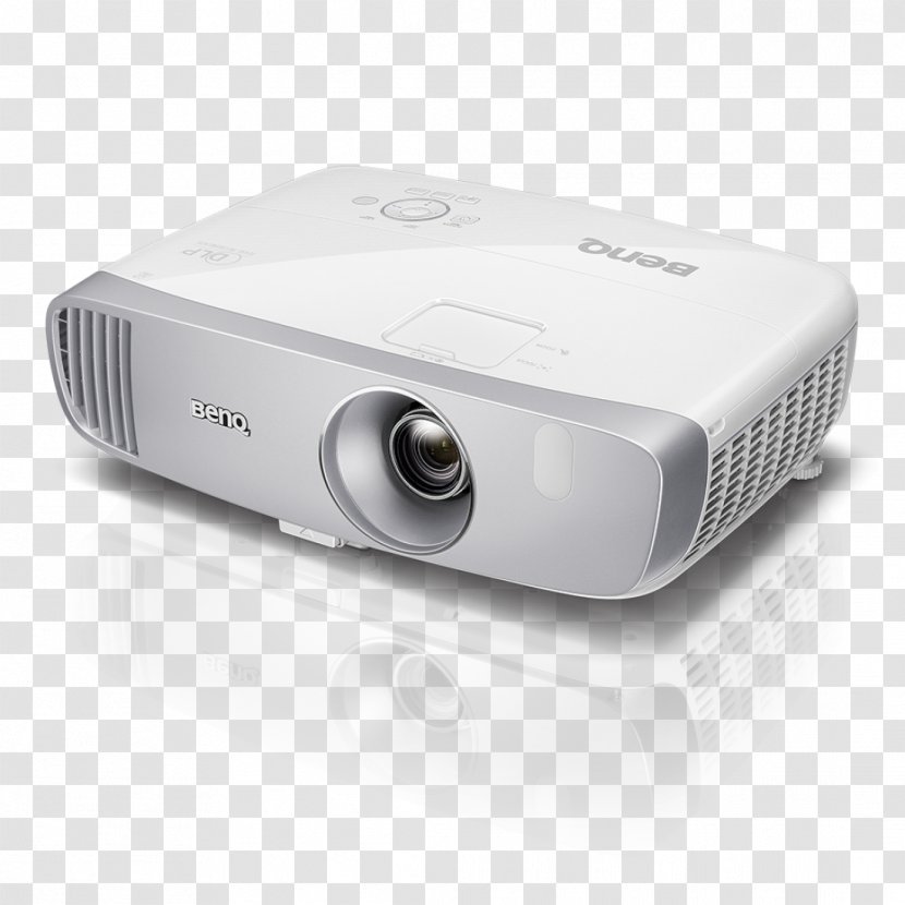 Amazon.com BenQ Colorific HT2050 [Pearl White × Silver] Multimedia Projectors - Electronic Device - Projector Transparent PNG