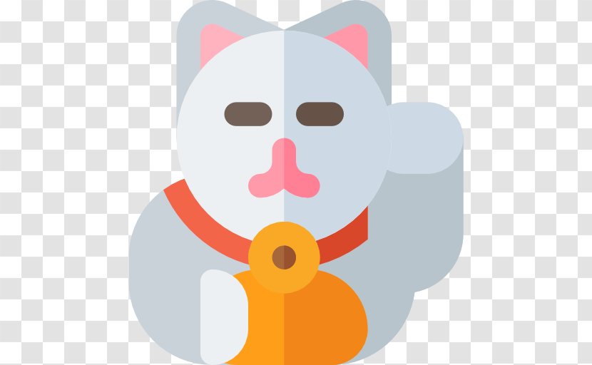 Cat - Head - Maneki Neko Transparent PNG