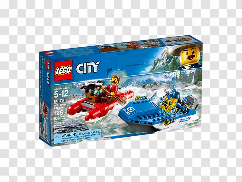 LEGO City: Wild River Escape, Ages: 5-12 (60176) 60176 City Police - Officer - Escape 60174 Mountain Headquarters ToyPrincess Lego Cities Transparent PNG
