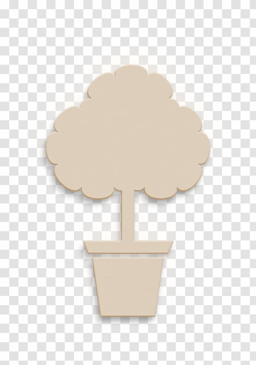 Yard Tree In A Pot Icon Nature Icon House Things Icon Transparent PNG
