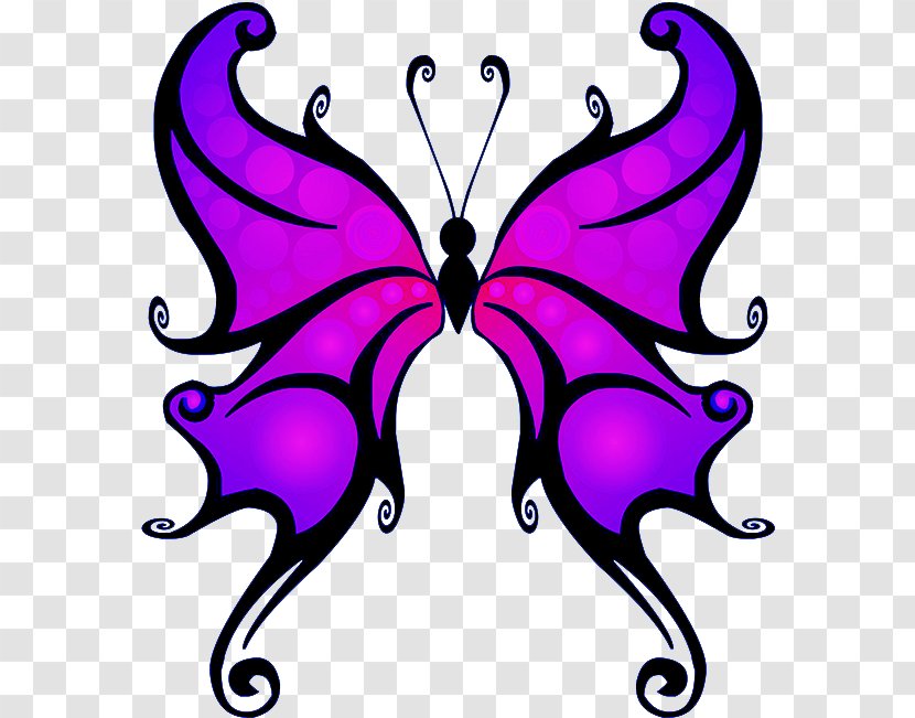 Clip Art Transparency Glasswing Butterfly Monarch - Purple - Mom Tattoo Transparent Transparent PNG