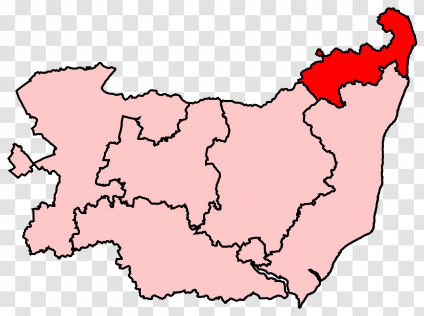 Waveney County Constituency House Of Commons The United Kingdom Blank Map Parliament - Electoral District Transparent PNG