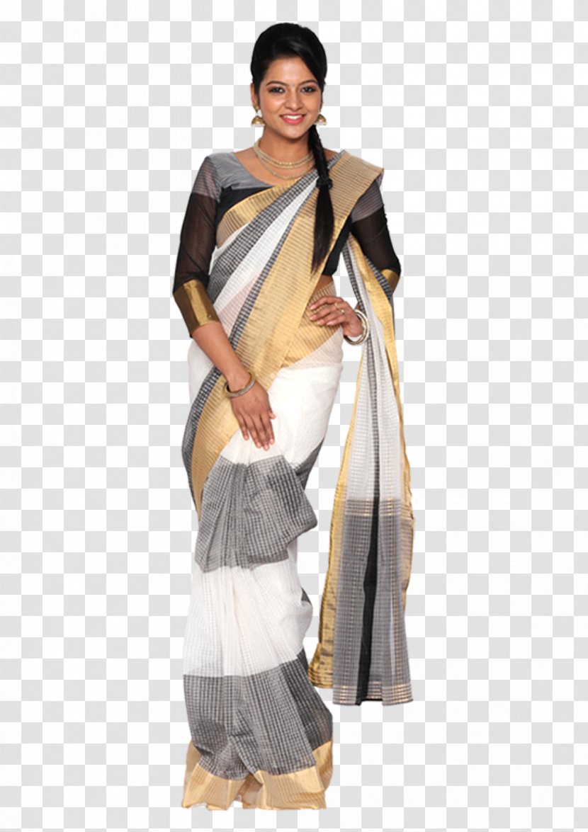 Silk Textile Costume - Sarees Transparent PNG