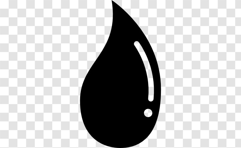 Drop Symbol Clip Art - Black And White Transparent PNG