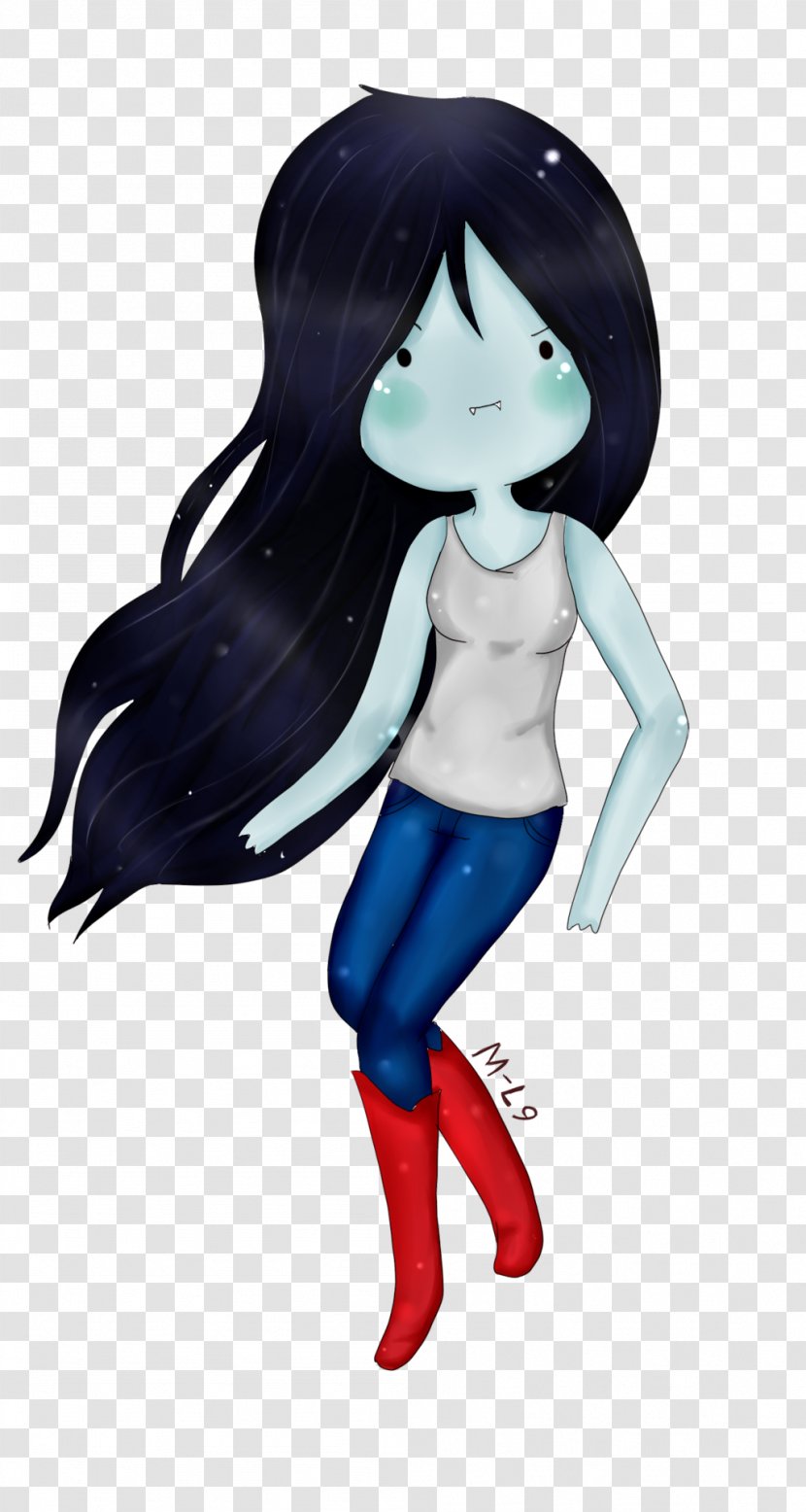Marceline The Vampire Queen Drawing Black Hair - Frame Transparent PNG