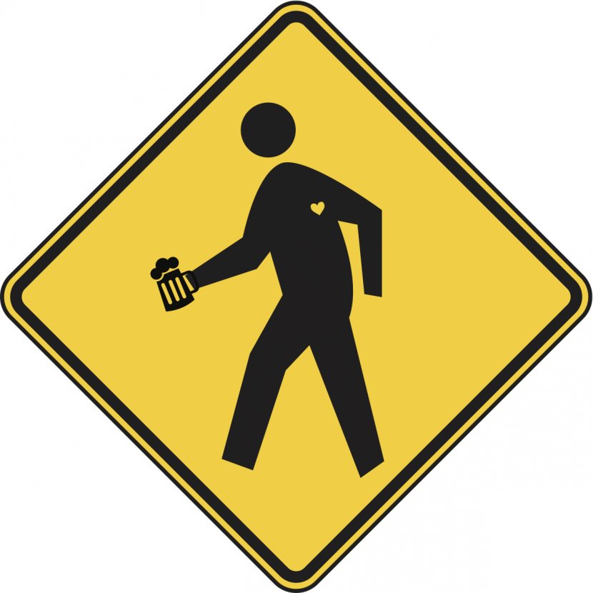 United States Pedestrian Crossing Traffic Sign - Signs Transparent PNG