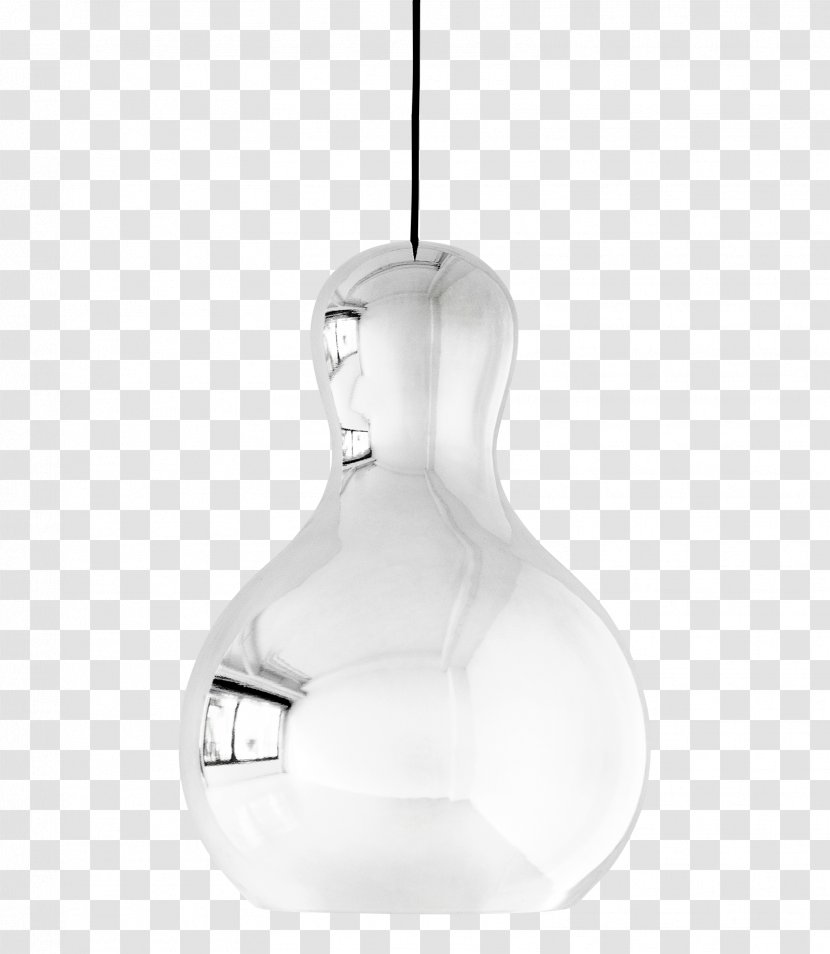Silver Pendant Light Fixture Calabash Glass - Products Transparent PNG