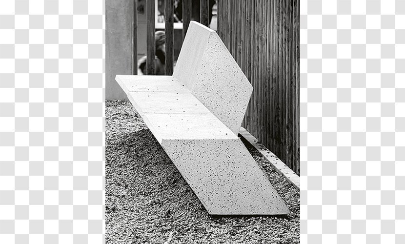 Chair Street Furniture Bench - Concrete - Stone Transparent PNG