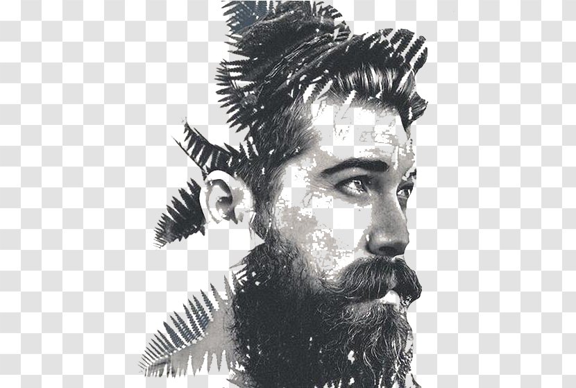 Arnold Beard Big Butch Male Moustache - Monochrome Photography - Creative Sense Of Design Posters Transparent PNG