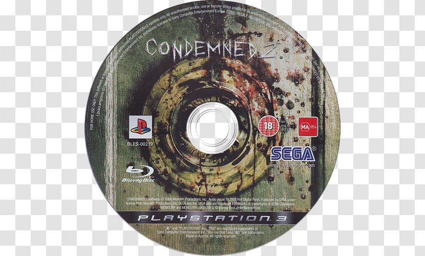 Condemned 2: Bloodshot Xbox 360 Video Game PlayStation 3 - Database - Monolith Productions Transparent PNG