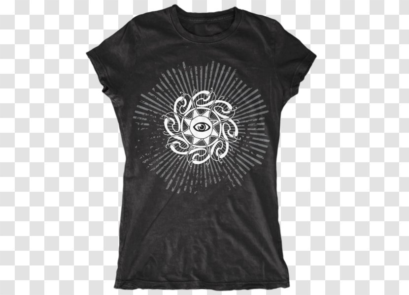 T-shirt Eye Of Providence Symbol Sleeve - Black M Transparent PNG