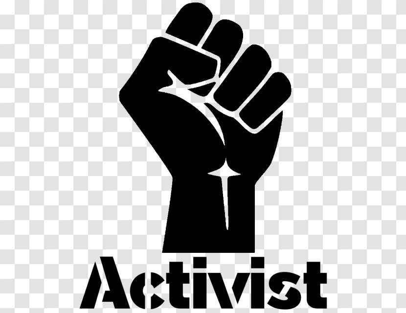Raised Fist Black Power Revolution Panther Party - Racism - T-shirt Transparent PNG