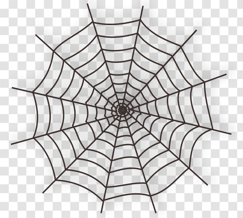 Spider Web Clip Art - Point - Large Haunted Clipart Transparent PNG