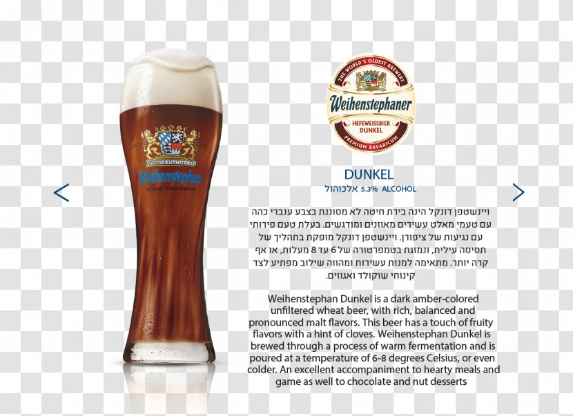 Wheat Beer Glasses Pint - Glass Transparent PNG