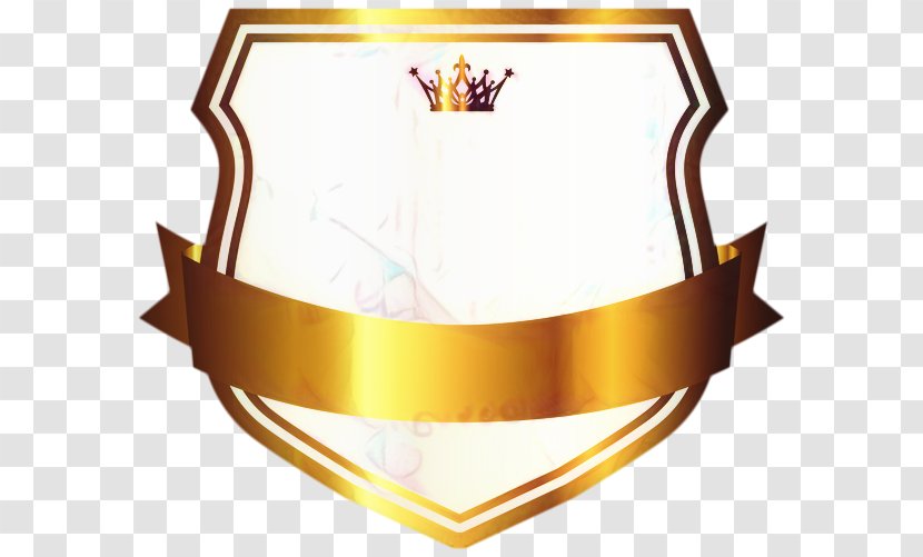 Gold Banner - Yellow - Symbol Crest Transparent PNG