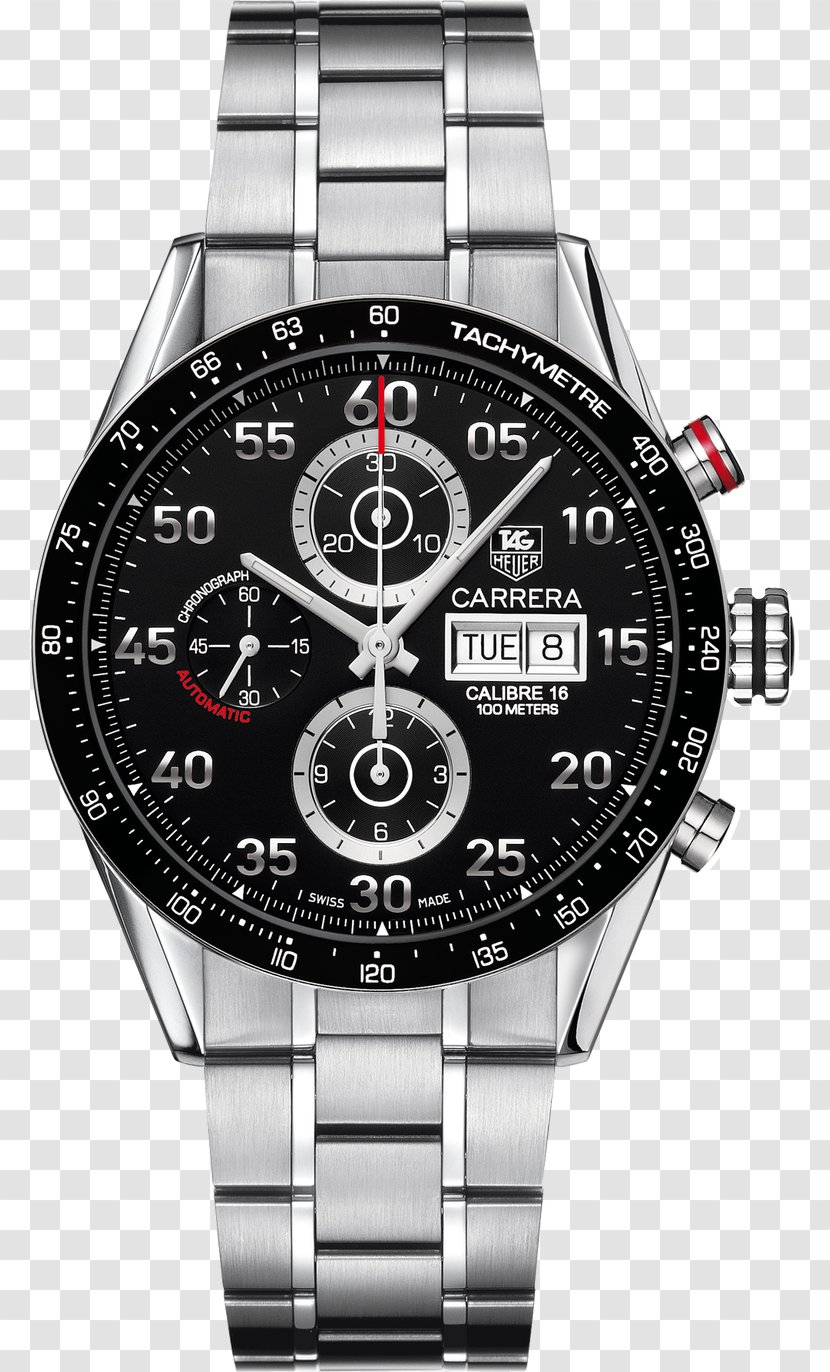 TAG Heuer Carrera Calibre 16 Day-Date Watch Chronograph Tachymeter - Tag Daydate Transparent PNG