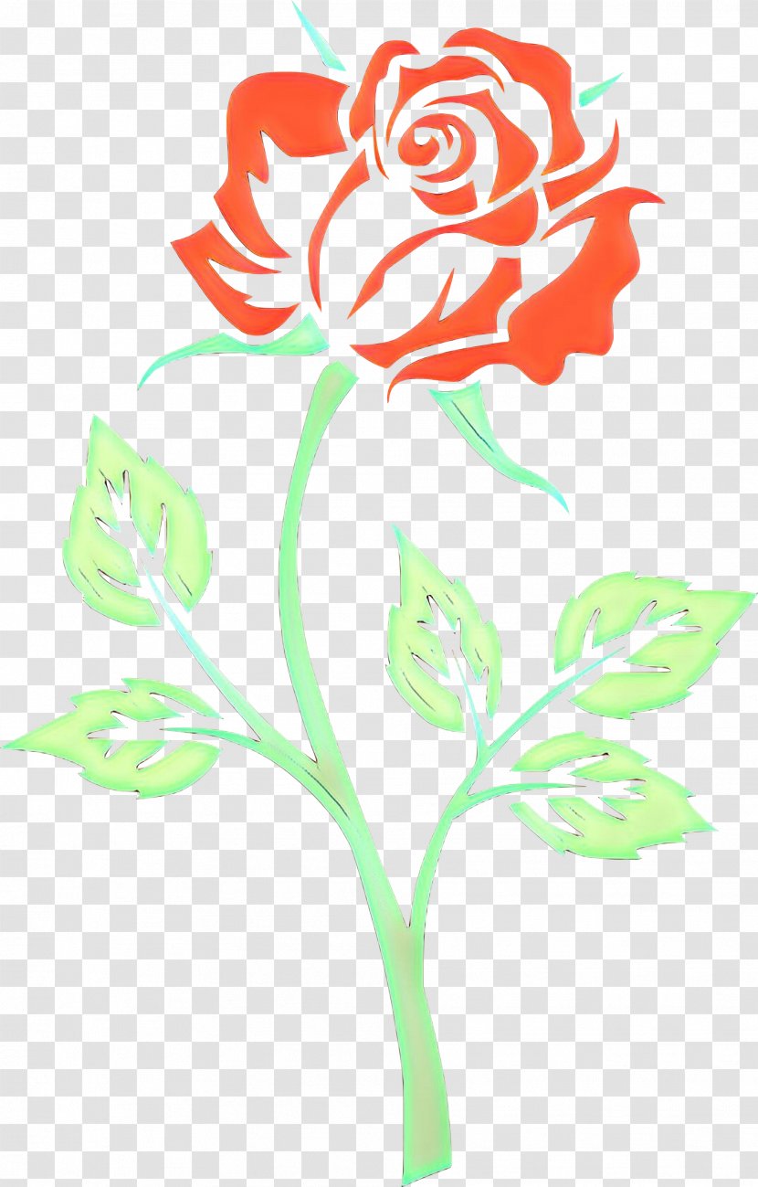 Garden Roses - Cartoon - Plant Stem Rose Family Transparent PNG