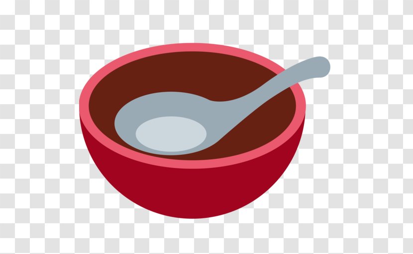 Bowl Emoji Spoon Eating Kitchen - Red - Mixing Transparent PNG