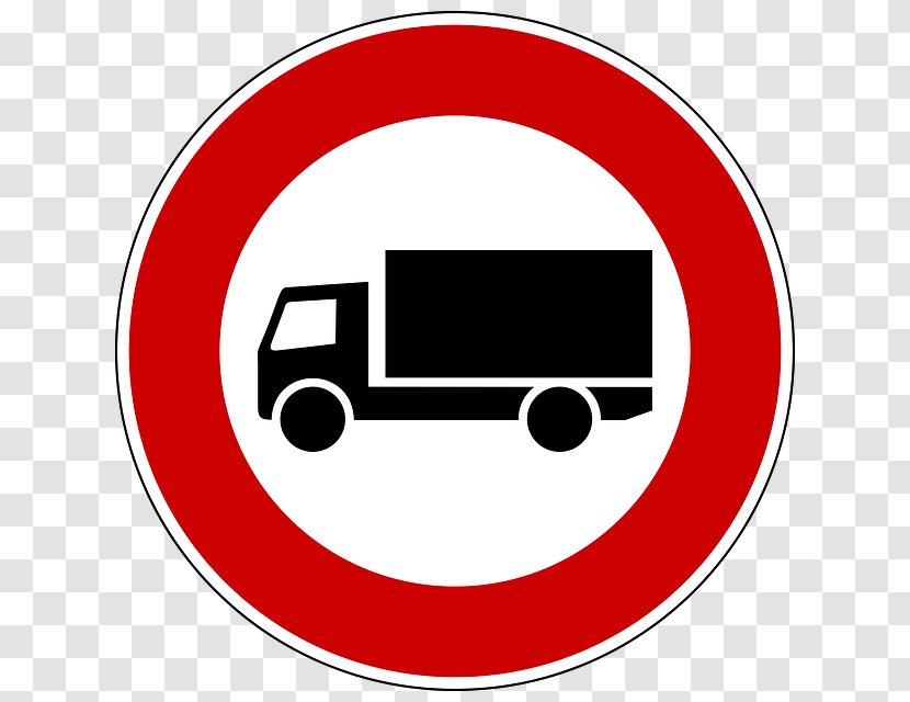 Truck Traffic Sign Motorway Services Vehicle Clip Art - Signage Transparent PNG