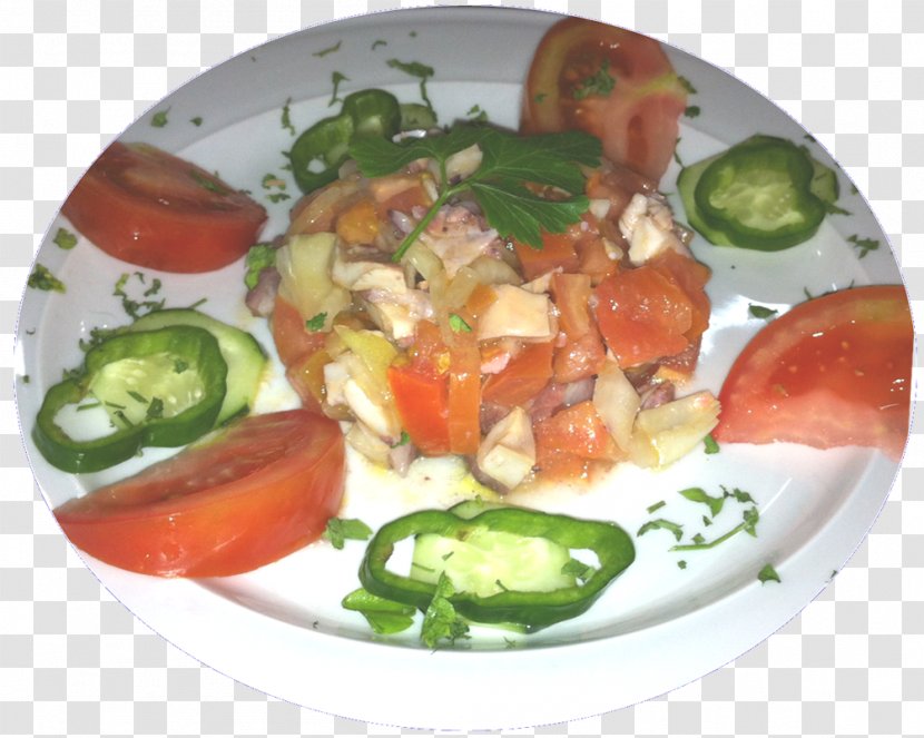 Greek Salad Vegetarian Cuisine Asian Recipe - Garnish - Pulpo Transparent PNG