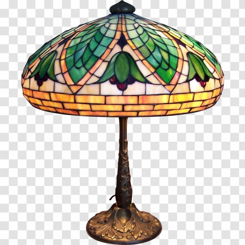 Glass Table Tiffany Lamp Light Fixture - Lampe De Bureau Transparent PNG