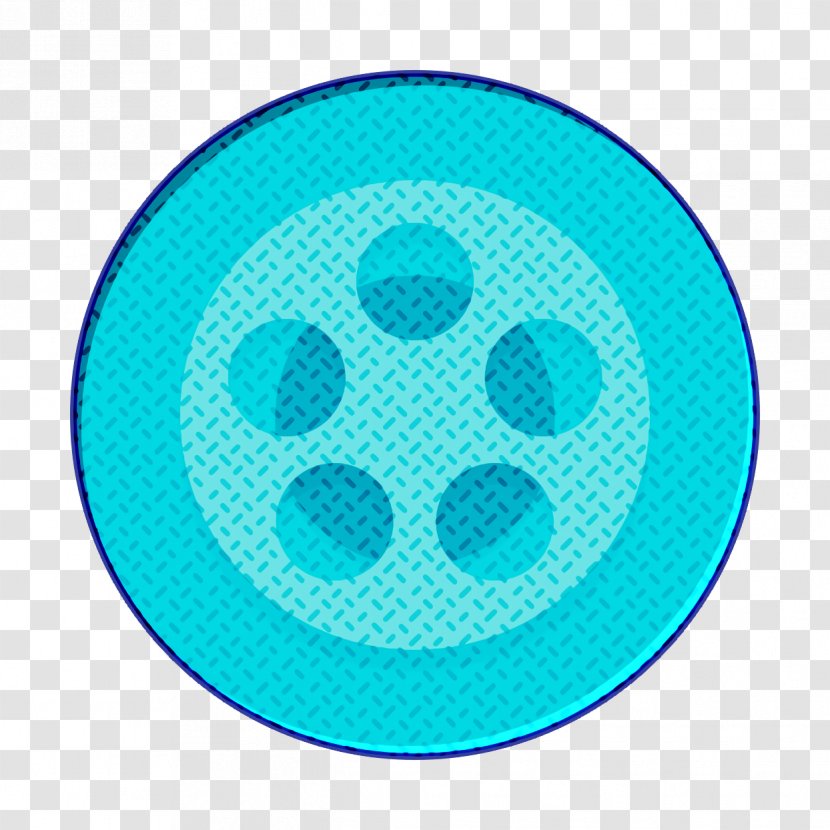 Film Icon Reel Movie - Teal - Turquoise Transparent PNG