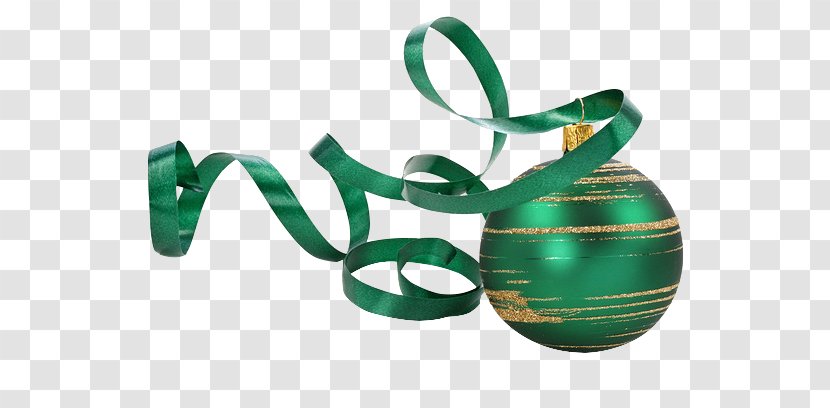 Christmas Decoration Ornament - Green - Ball Transparent PNG