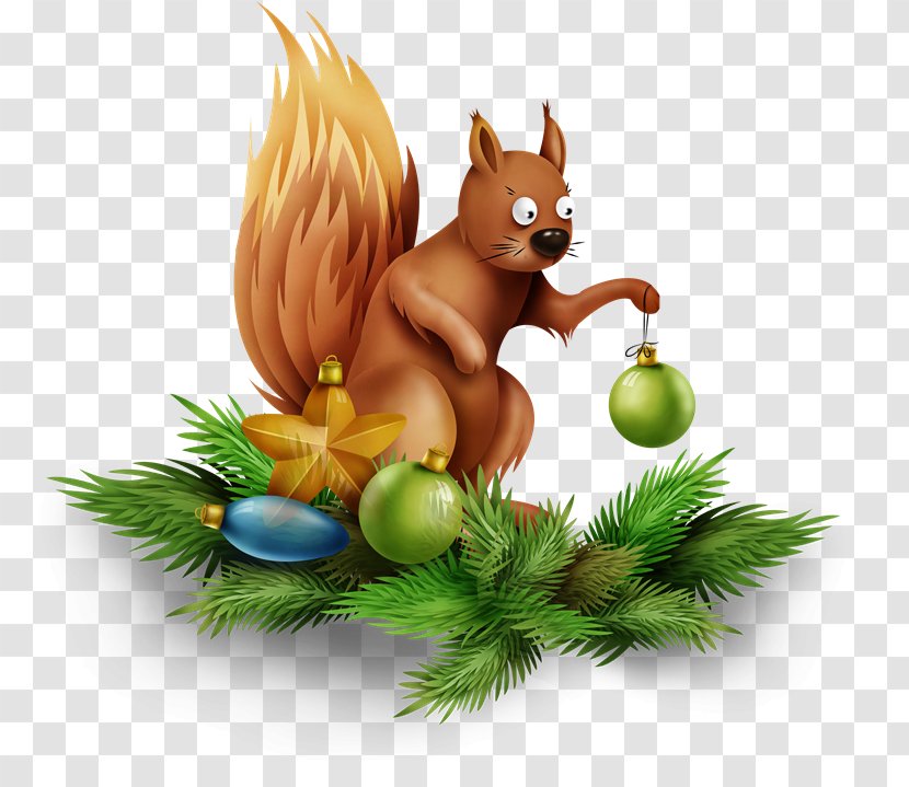 Christmas Ornament New Year Squirrel - Month - Ardilla Transparent PNG
