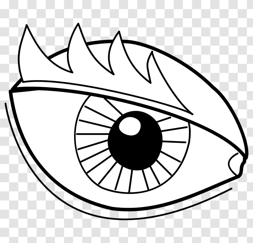 Human Eye Eyelid Pupil Clip Art - Silhouette - Line Transparent PNG
