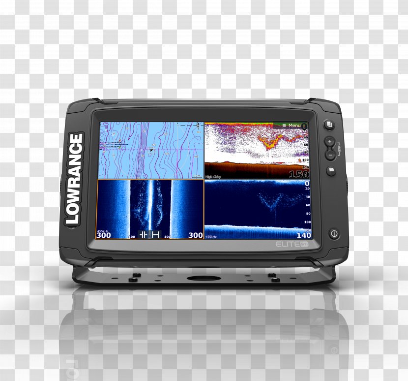 Lowrance Electronics Chartplotter Touchscreen Transom Fish Finders - Communication Device - Boat Transparent PNG