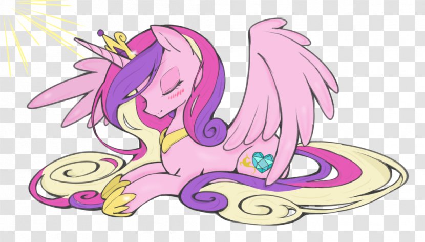 Pony Drawing Illustration Princess Cadance Line Art - Flower - Mlp Disney Transparent PNG