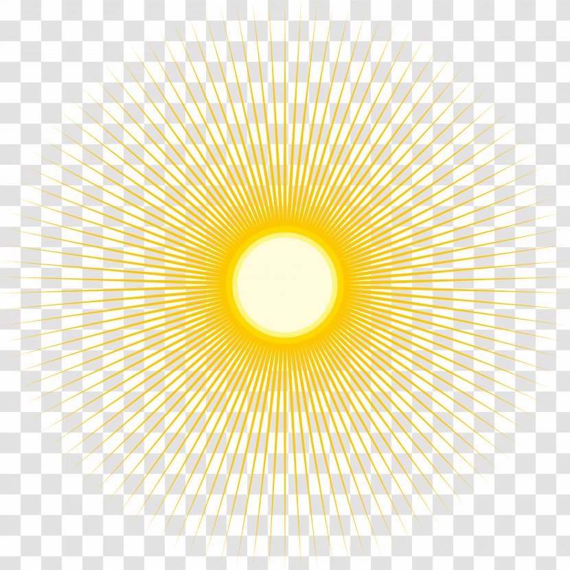 The Sun Emits Lines - Gratis - Gold Transparent PNG